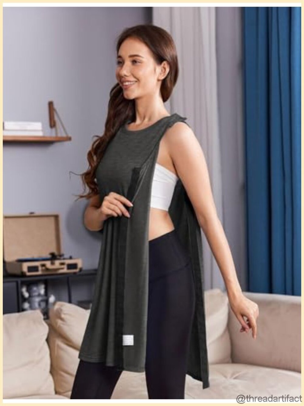 Women's Full Tear Away Sleeveless Chemo Post-Surgery Recovery Dress - Picture 2 of 6